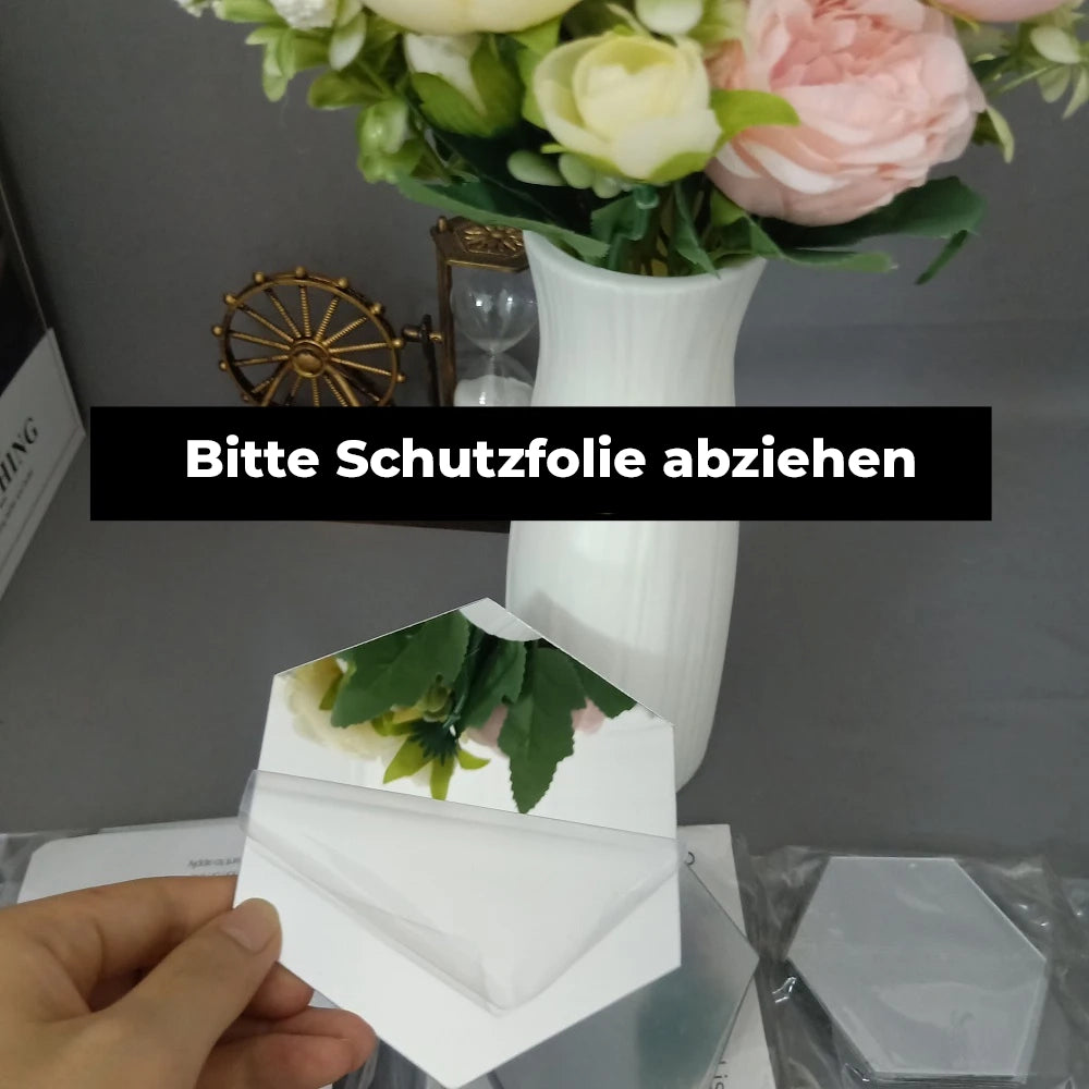 Lumna- Sechseckige Spiegelwand