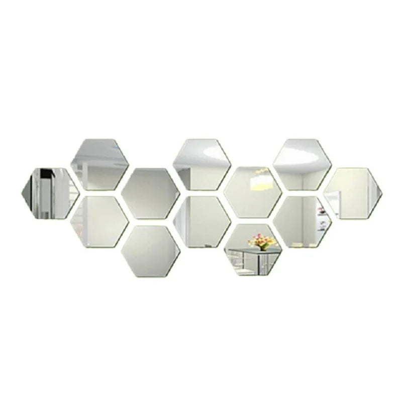 Lumna- Sechseckige Spiegelwand